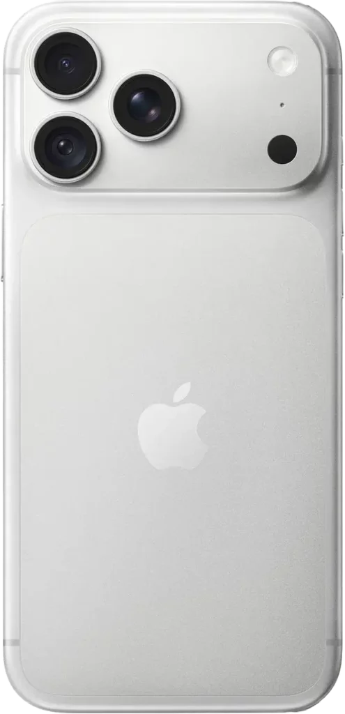 iPhone 18 Pro argent, face arrière