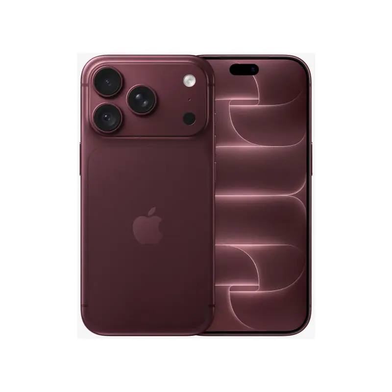 iPhone 18 Pro bordeaux, vue de face et de dos