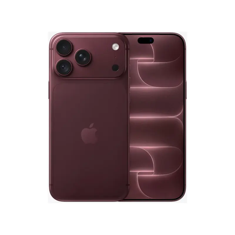 iPhone 18 Pro Max bordeaux, vue de face et de dos